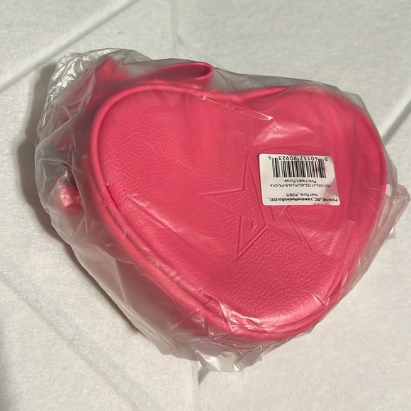 Jeffree Star Pink Heart Bag Purse Crossbody Makeup Box Exclusive NEW - Picture 11 of 12